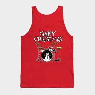 Christmas Drums Drummer Drum Teacher Xmas 2022 Tank Top